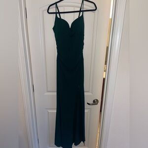 Elegant Green Evening Dress